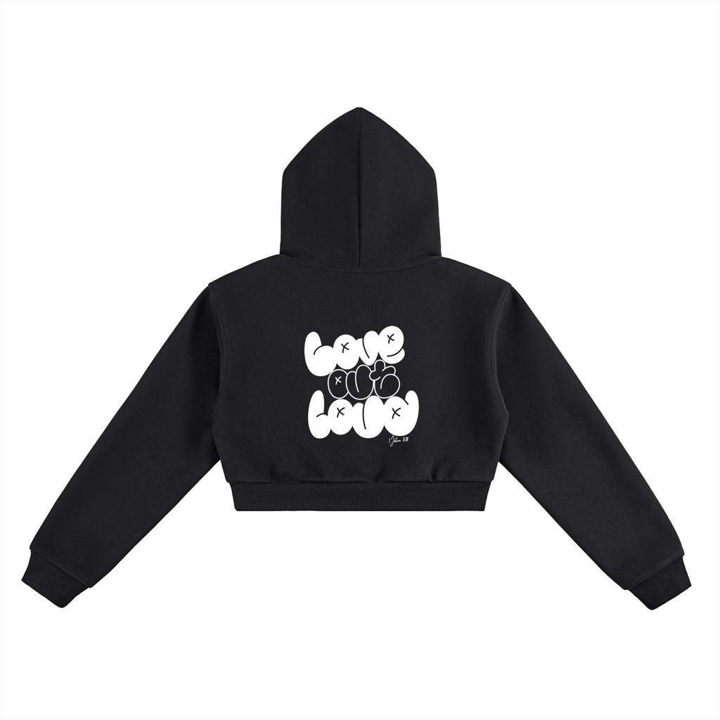 Love Out Loud,women,arevut.,cropped,hoodie