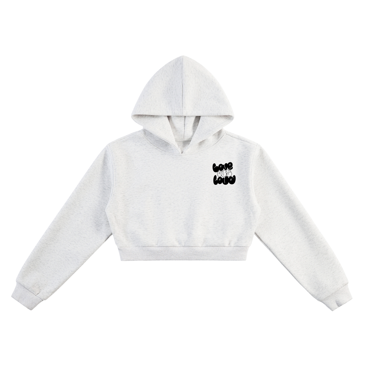 LOVE OUT LOUD,CROPPED HOODIE,FAITH BASED,WOMEN