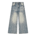 WMN. Vintage Wash Wide Leg Denim Jeans