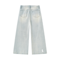 Men's Vintage Wash Wide Leg Denim Jeans