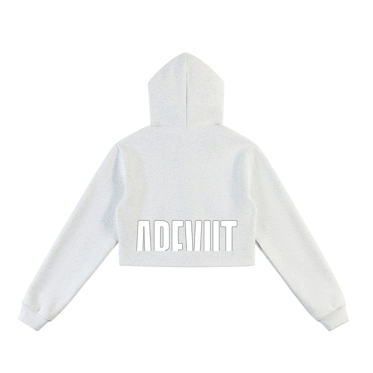 WMN. Essential Cropped Zip-Up Hoodie